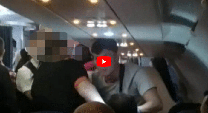 Violente bagarre entre un homme et une femme africaine à bord d'un vol EasyJet - VIDÉO