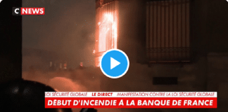 Manifestations à Paris : la Banque de France en flammes - VIDEO