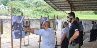 Panama - les policiers tirent sur des cibles arabes lors d'une formation organisée par Israël