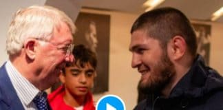 « Si je bois, je vous tabasse tous ! » Khabib Nurgomedov refuse un verre de vin d’Alex Ferguson devant Patrice Evra et Usain Bolt - VIDEO (1)