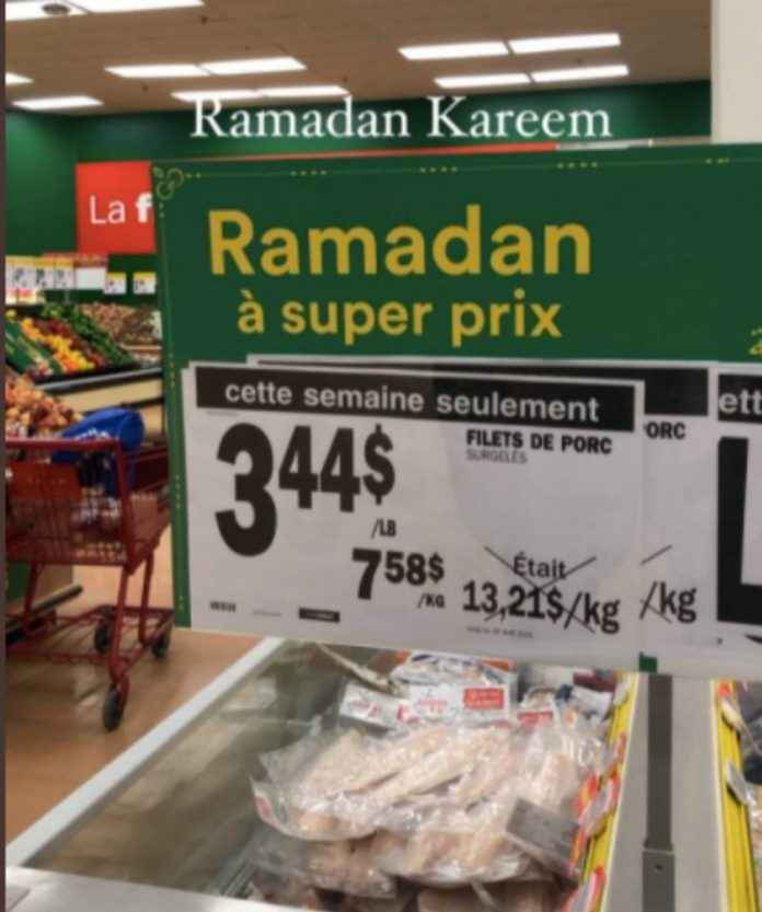 Ramadan 2022  un supermarché offre une super promo sur « les filets de porc »