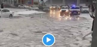 Arabie saoudite de rares chutes de neige et de grêle frappent la région d'Al Baha - VIDEO